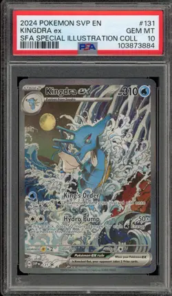 Pokemon Kingdra ex SFA Special Illustration Coll. Promo SVP EN 131 PSA 10 - Image 1