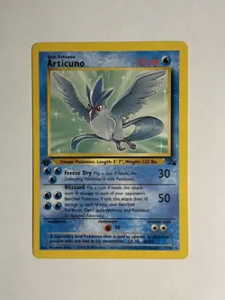 Pokemon TCG - Articuno (17/62) 1st Edition Fossil - Regular Rare - NM - Image 1