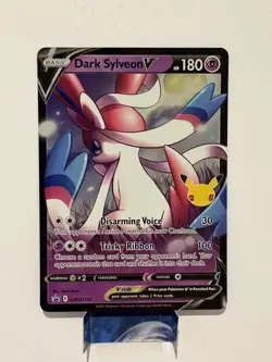 Pokemon 2021 Celebrations Dark Sylveon v SWSH134 Holo Rare 25th Anniversary NM - Image 1