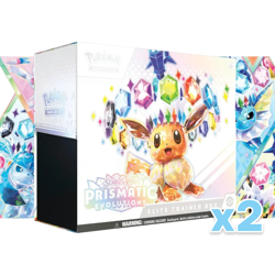 Pokemon Prismatic Evolutions Elite Trainer Box ETB New Factory Sealed (x2) - Image 1