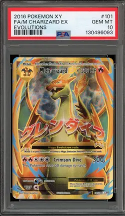 Pokemon M Charizard EX XY Evolutions Full Art #101 PSA 10 Gem Mint - Image 1