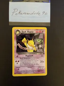 Dark Hypno #9/82 Holo Rare Unlimited WotC Pokemon Team Rocket 1999 - Image 2