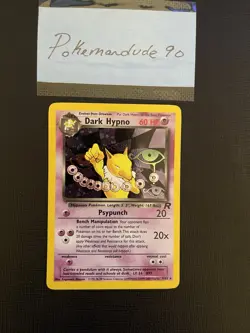 Dark Hypno #9/82 Holo Rare Unlimited WotC Pokemon Team Rocket 1999 - Image 3