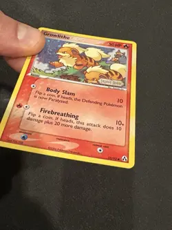 Pokemon TCG Legend Maker Reverse Holo Stamped Growlithe EX 55/92 NM Condition - Image 4