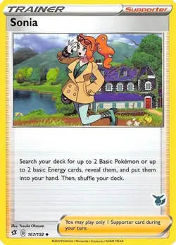Sonia - (Eevee Stamped) Promo Battle Academy 2022 167/192 NM English Pokemon - Image 1