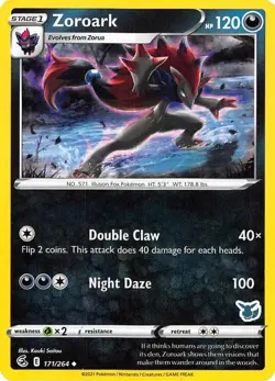 Zoroark - (Eevee Stamped) Promo Battle Academy 2022 171/264 NM English Pokemon - Image 1