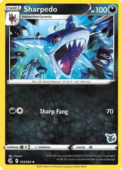 Sharpedo - (Eevee Stamped) Promo Battle Academy 2022 163/264 NM English Pokemon - Image 1