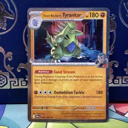 Pokemon Center Promo Team Rocket’s Tyranitar Destined Rivals Exclusive MP - Image 1