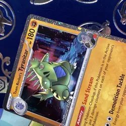 Pokemon Center Promo Team Rocket’s Tyranitar Destined Rivals Exclusive MP - Image 3
