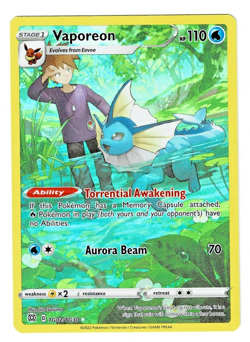 2022 Pokemon Brilliant Stars Trainer Gallery Vaporeon TG02/TG30 NM - Image 1