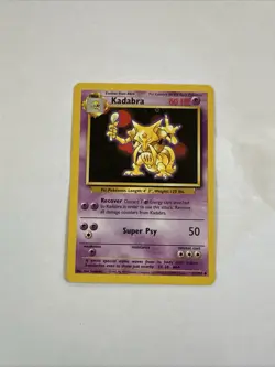 Pokemon TCG Kadabra Base Set 32/102 Regular Unlimited Uncommon - Image 1