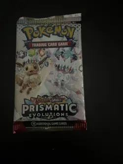 22.29g HEAVY Prismatic Evolutions Pokemon Sealed Booster Pack New - Image 2