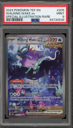 Pokemon Walking Wake ex Temporal Forces Special Illustration Rare #205 PSA 9 - Image 1