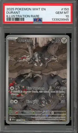 Pokemon Durant White Flare Illustration Rare #150 PSA 10 Gem Mint - Image 1