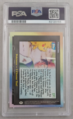 2000 Topps Pokemon TV EP1 I Choose You! Series 2 Foil - PSA 8 NM-MT - Image 2