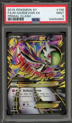 Pokemon M Gardevoir EX XY Primal Clash Full Art #156 PSA 9 Mint - Image 1