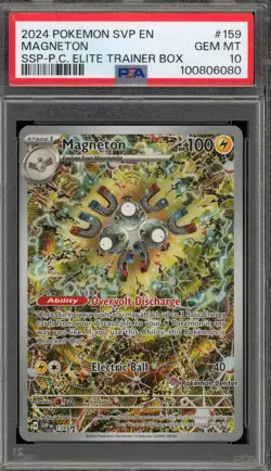 Pokemon Center Stamp Promo Magneton Surging Sparks ETB SVP EN 159 PSA 10 - Image 1