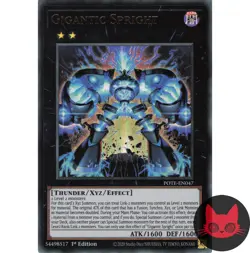 Yugioh Gigantic Spright POTE-EN047 Ultra Rare 1st Edition NM - Image 1