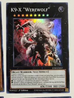 K9 Yugioh Deck Core x16 Justice Hunters 1st Edition "Ripper" Lupis Jokul Lantern - Image 5