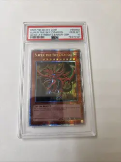 Slifer the Sky Dragon PSA 10 Quarter Century Secret Rare LC01-EN002 Yugioh - Image 1