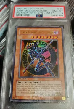 Dark Magician Of Chaos - 1st Edition PSA 8 - IOC-065 ULTRA RARE HOLO Yu-Gi-Oh! - Image 1