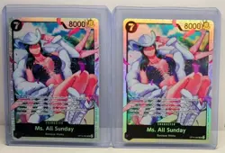 2025 One Piece Ms. All Sunday SR OP14-084 Super Rare The Azure Sea's Seven - Image 1