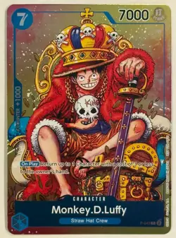 Monkey D. Luffy P-043 - One Piece Convention EXCLUSIVE FOIL ENGLISH Nm+ - Image 1