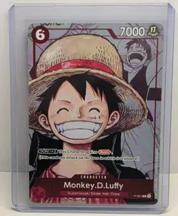 One Piece Monkey.D Luffy P-001 25th Anniversary Collection Promo Eng Manga Foil - Image 1