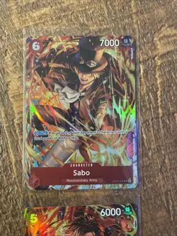 ONE PIECE ILLUSTRATION BOX VOL. 5 SABO PORTGAS.D.ACE PROMO SR 005 007 - Image 2
