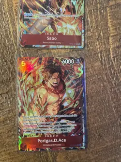 ONE PIECE ILLUSTRATION BOX VOL. 5 SABO PORTGAS.D.ACE PROMO SR 005 007 - Image 3