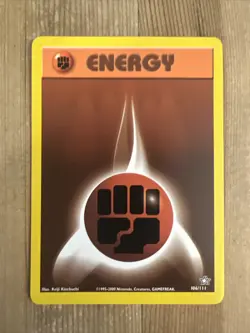 Fighting Energy 106/111 Common Neo Genesis Unlimited Pokemon Card WOTC VLP 2000 - Image 1