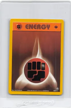 FIGHTING ENERGY 106/111 - 1ST EDITION - Neo Genesis - VINTAGE Pokemon Card - NM - Image 1