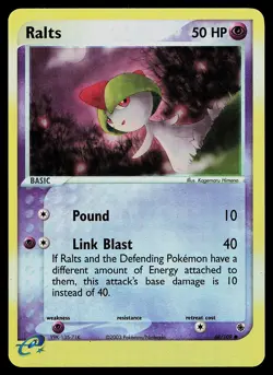 Pokemon Card - Ralts Ruby and Sapphire 68/109 Common Reverse Holo - Image 1