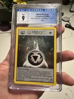 Pokemon TCG Metal Energy Holo Rare Card 19/111 Neo Genesis 1st Edition - Image 1
