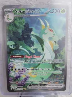 2025 Pokemon TCG Black Bolt Serperior EX SIR card #164/086, Mint Condition. - Image 1