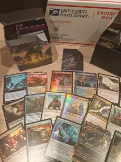 1200+ Magic the Gathering MTG bulk card lot with foils, rares, storage boxes - Image 2