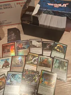1200+ Magic the Gathering MTG bulk card lot with foils, rares, storage boxes - Image 3