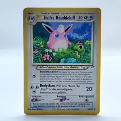 Pokemon TCG Karte - Helles Knuddeluff Deutsch 54/105 Neo Destiny Deutsch NM - Image 1