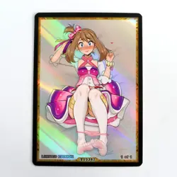 MAY Waifu Anime Card LIMITED 1/1 Custom TCG Holo Goddess Story ACG T13347 - Image 1
