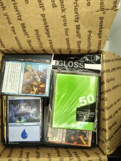 Bulk MTG Lot 8lbs Cards Possible Rares Uncommons Commons Tokens Basic Land - Image 1