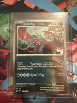 Roaring Moon Holo Pokemon Prize Pack Series 5 Promo Pokemon Card NM/LP Stamp - Image 1