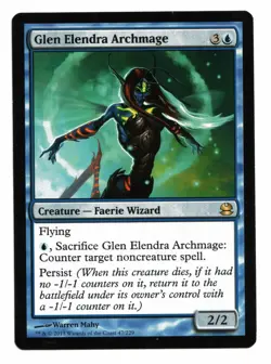 Magic the Gathering MTG Card: Glen Elendra Archmage 47/229 Modern Masters Rare! - Image 1