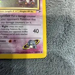 Pokemon TCG Sabrina's Gengar Holo Rare Card 14/132 Gym Heroes Series - Image 3