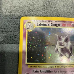 Pokemon TCG Sabrina's Gengar Holo Rare Card 14/132 Gym Heroes Series - Image 5