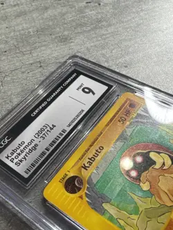 Pokemon Card Kabuto CGC 9 Mint, e-Reader Skyridge 37/144, 2003 (1) - Image 5