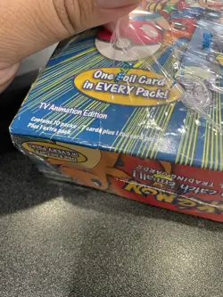 1999 Pokemon Official Trading Cards TOPPS Blue Label Sealed With Rip - Image 4