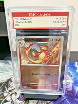 CHARMELEON FOIL 012/094 Pokemon 2025 Card GRADED 10 TCG CCG - Image 1