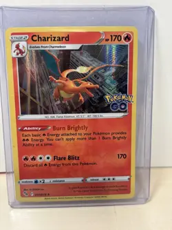 Pokemon Go Charizard 10/78 Holo Rare Card TCG 2022 - Image 1