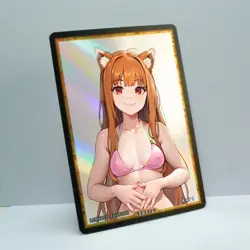 HOLO Waifu Anime Card LIMITED 1/1 Custom TCG Holo Goddess Story ACG T13319 - Image 2