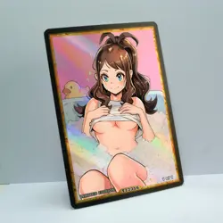 HILDA Waifu Anime Card LIMITED 1/1 Custom TCG Holo Goddess Story ACG T13316 - Image 2